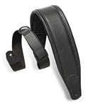 Levy's MRHGP-BLK Right Height Padded Leather Guitar Strap